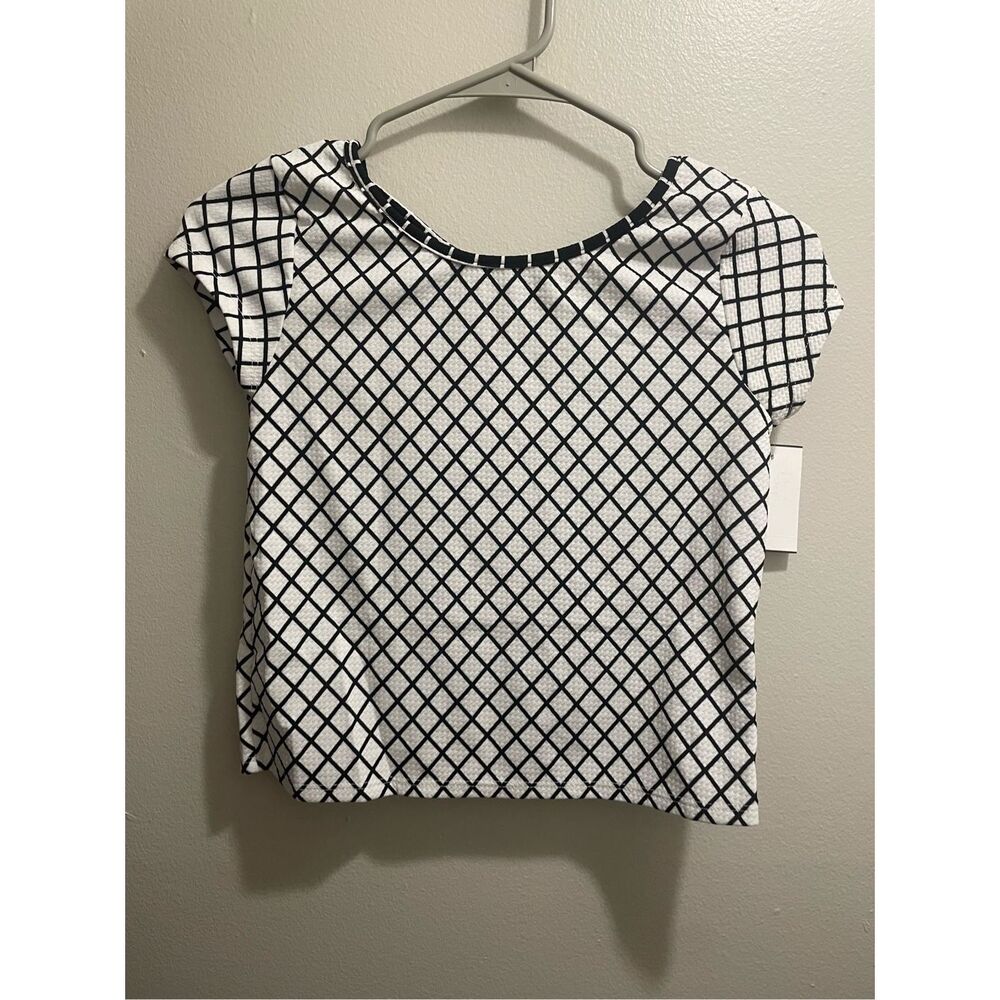 Pinky Girls Size 14 Black and White Top NEW